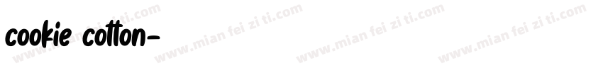cookie cotton字体转换